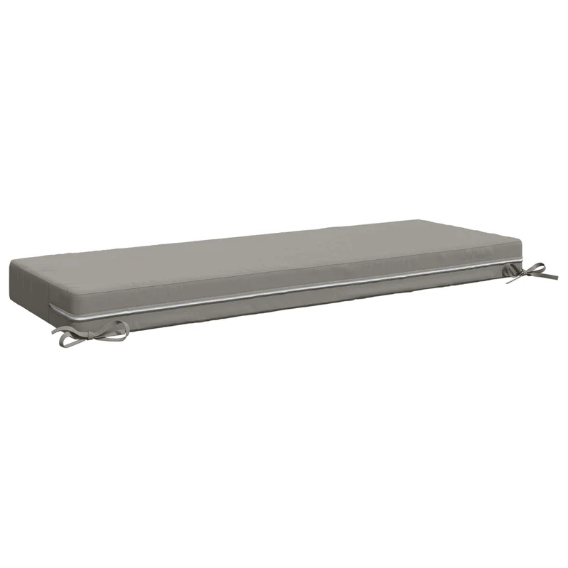 Back Cushion SOEST 100% Polyester Grey 120 x 40 x 10 cm