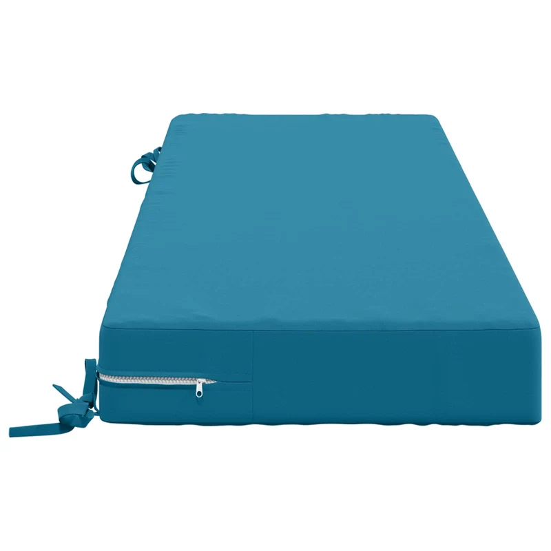 Back Cushion SOEST 100% Polyester Light Blue 120 x 40 x 10 cm