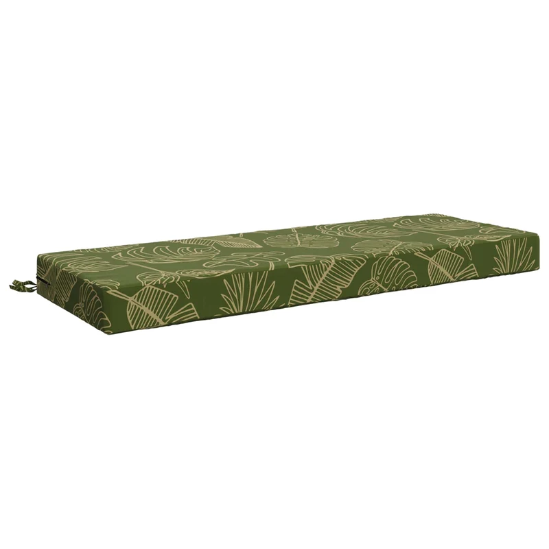 Back Cushion SOEST 100% Polyester Leaf Design 120 x 40 x 10 cm