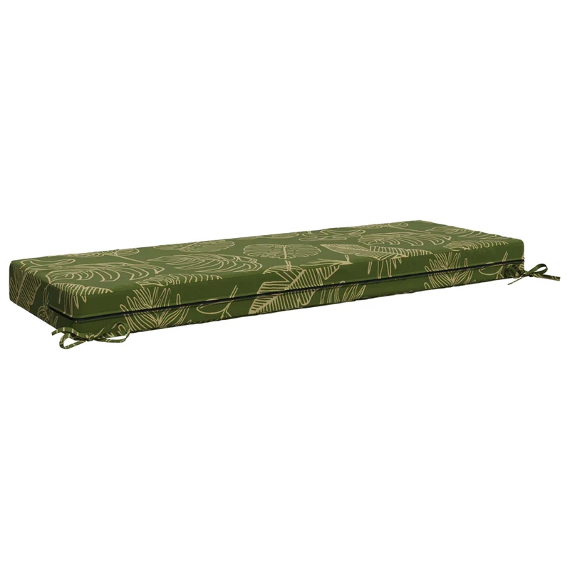Back Cushion SOEST 100% Polyester Leaf Design 120 x 40 x 10 cm
