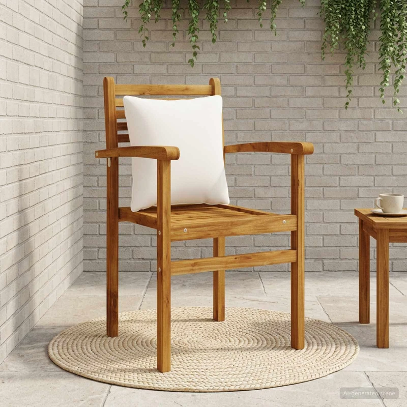Back Cushion PUTTEN 100% Polyester White 40 x 40 x 15 cm