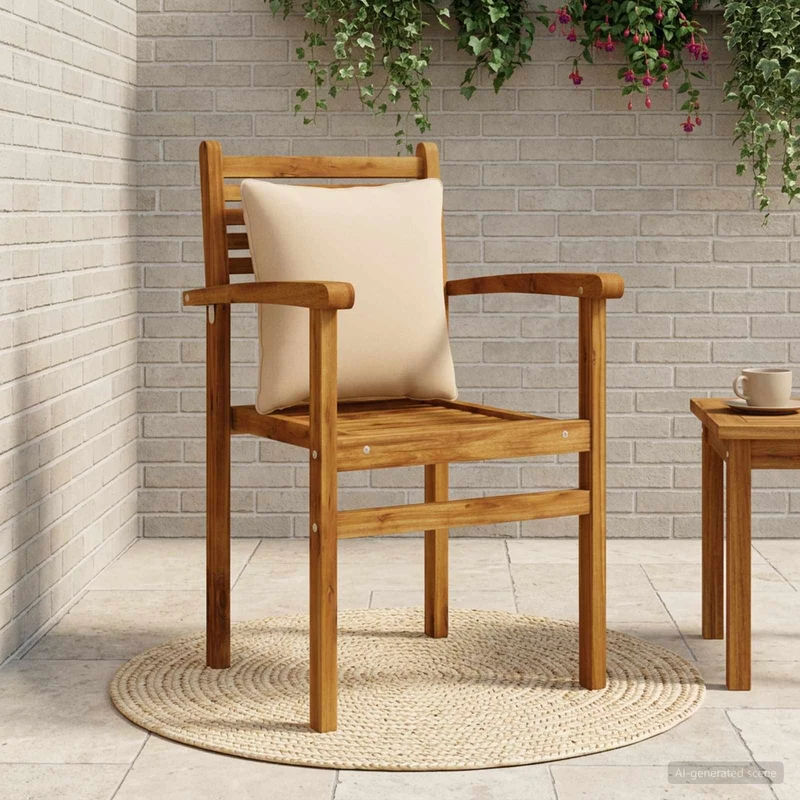 Back Cushion PUTTEN 100% Polyester Sand 40 x 40 x 15 cm