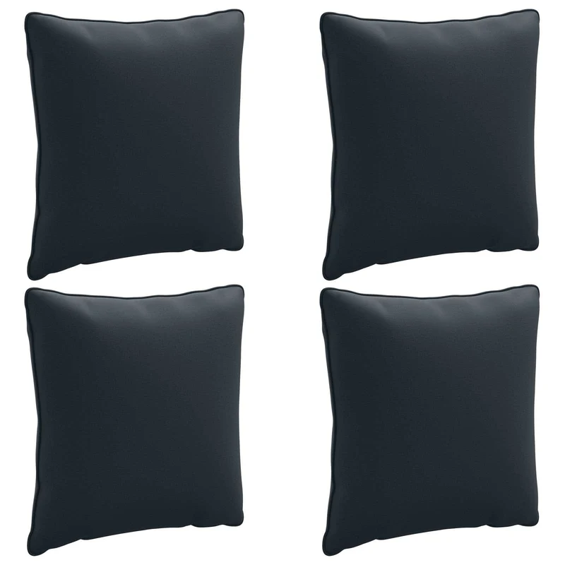 Back Cushion PUTTEN 4 pcs 100% Polyester Dark Blue