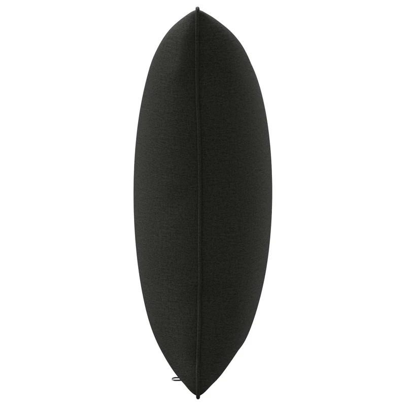 Back Cushion PUTTEN 100% Polyester Black 40 x 40 x 15 cm