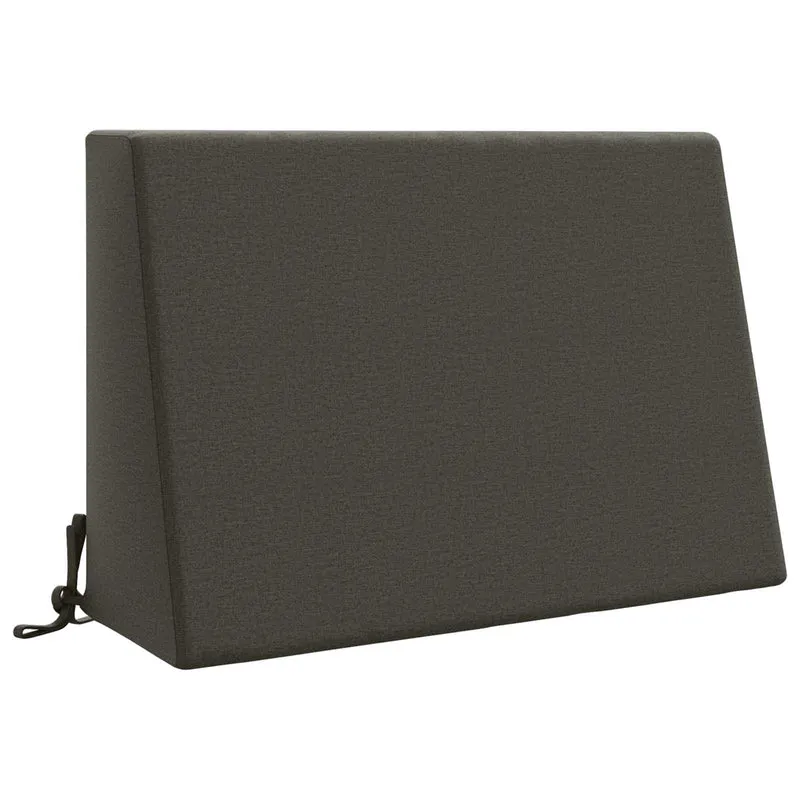 Back Cushion SOEST 100% Polyester Anthracite 60 x 20 x 40 cm