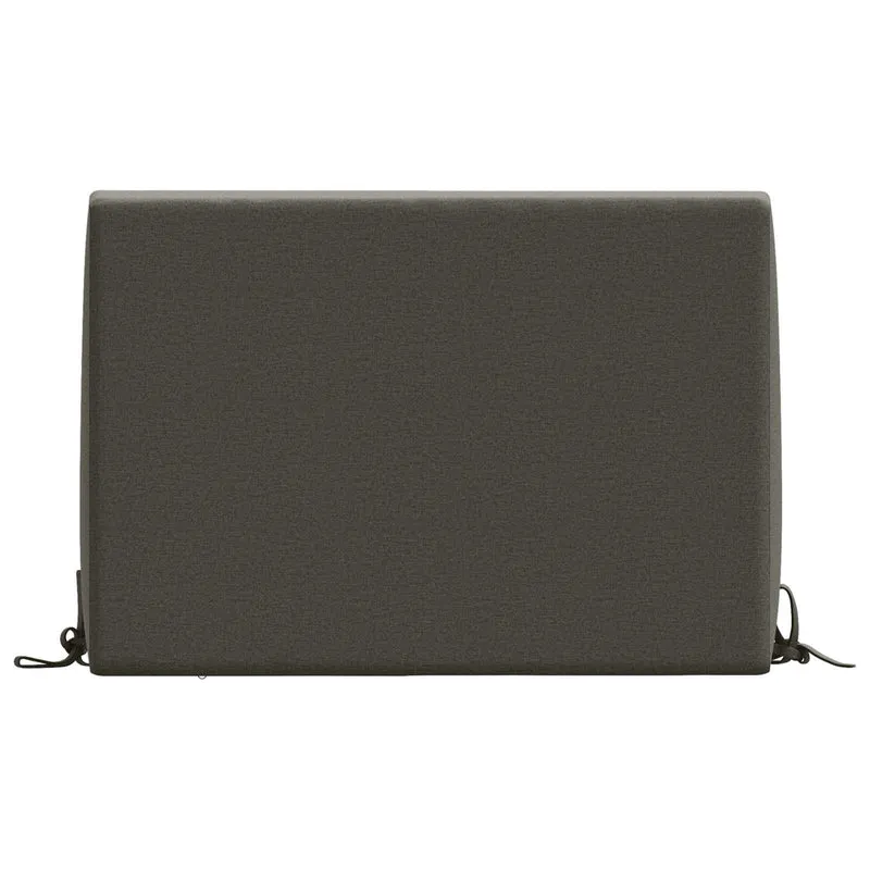 Back Cushion SOEST 100% Polyester Anthracite 60 x 20 x 40 cm