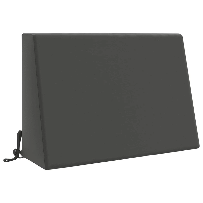 Back Cushion SOEST 100% Polyester Anthracite 60 x 20 x 40 cm