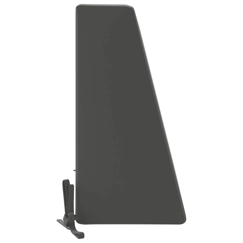 Back Cushion SOEST 100% Polyester Anthracite 60 x 20 x 40 cm