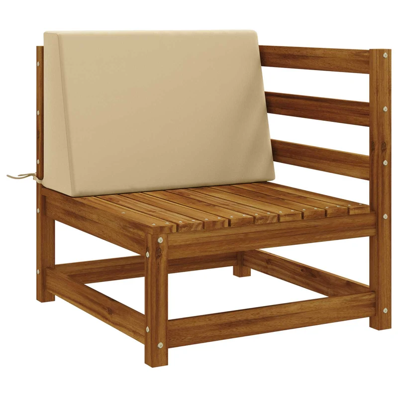Back Cushion SOEST 100% Polyester Beige 60 x 20 x 40 cm