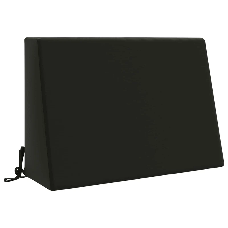 Back Cushion SOEST 100% Polyester Black 60 x 20 x 40 cm