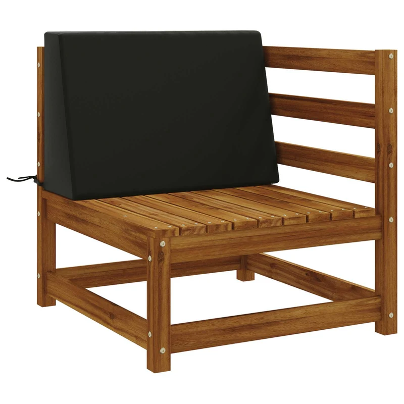 Back Cushion SOEST 100% Polyester Black 60 x 20 x 40 cm