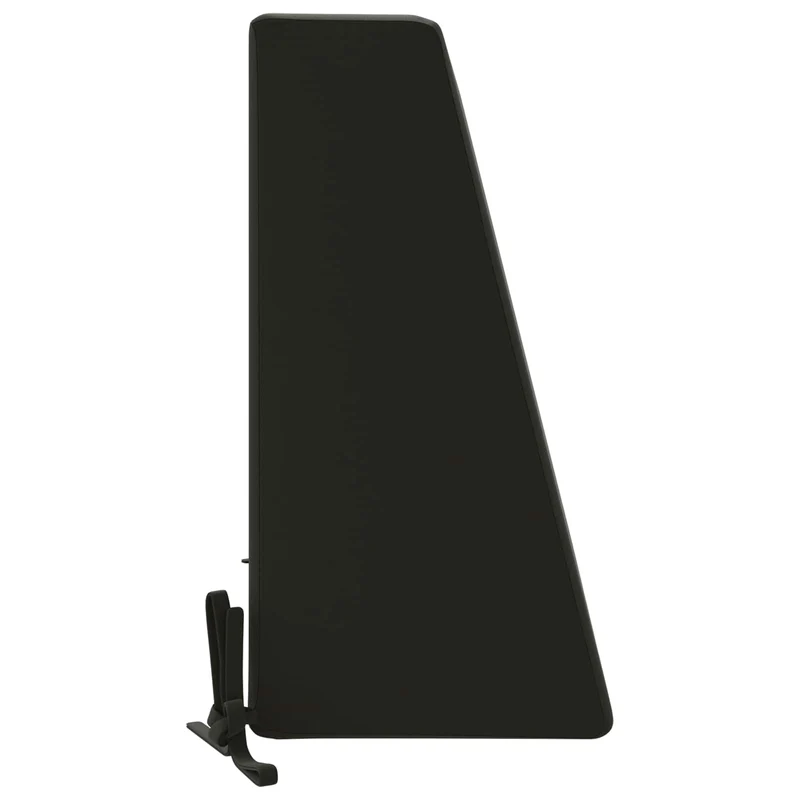 Back Cushion SOEST 100% Polyester Black 60 x 20 x 40 cm