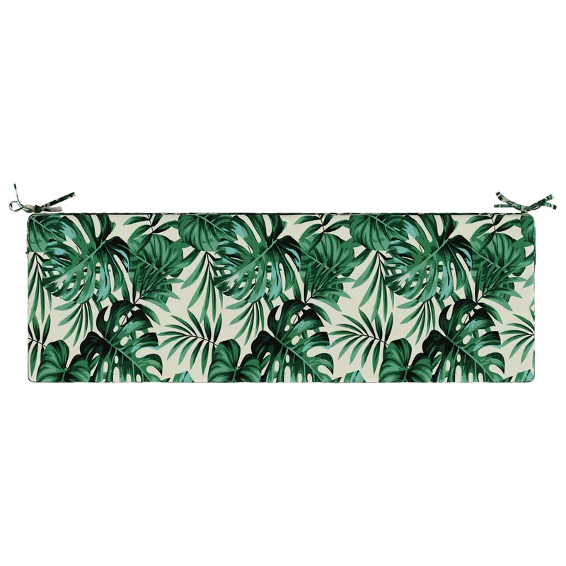 Back Cushion SOEST 100% Polyester Leaf Pattern 120 x 40 x 10 cm