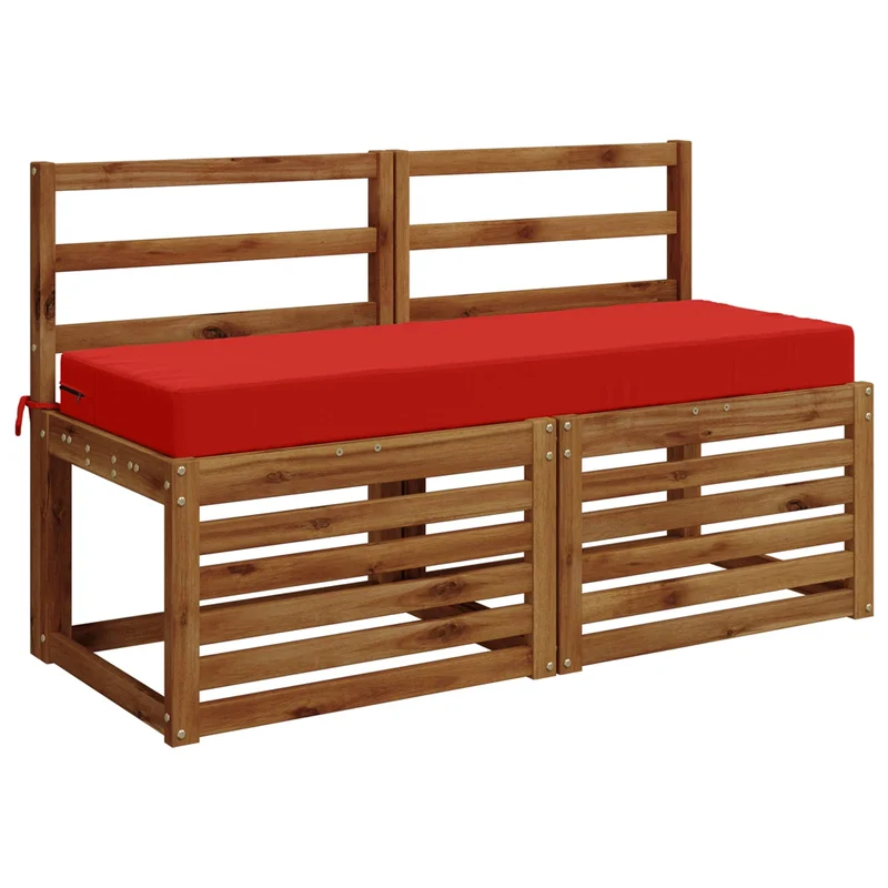 Back Cushion SOEST 100% Polyester Red 120 x 40 x 10 cm