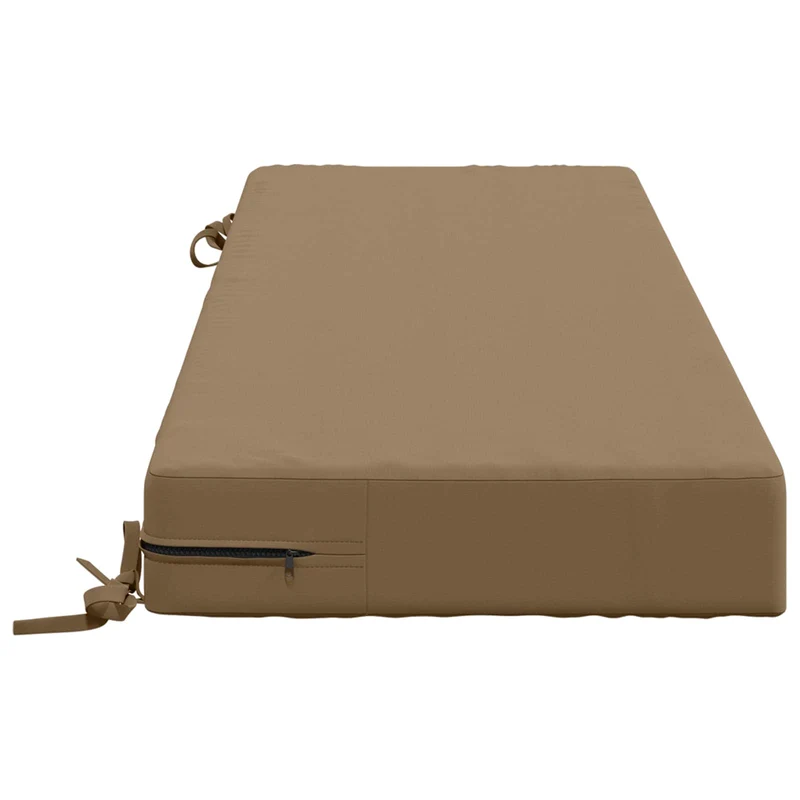 Back Cushion SOEST 100% Polyester Taupe 120 x 40 x 10 cm