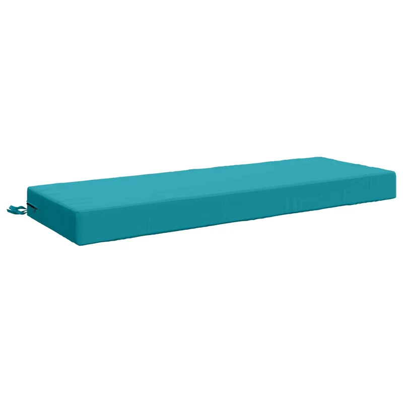 Back Cushion SOEST 100% Polyester Turquoise 120 x 40 x 10 cm