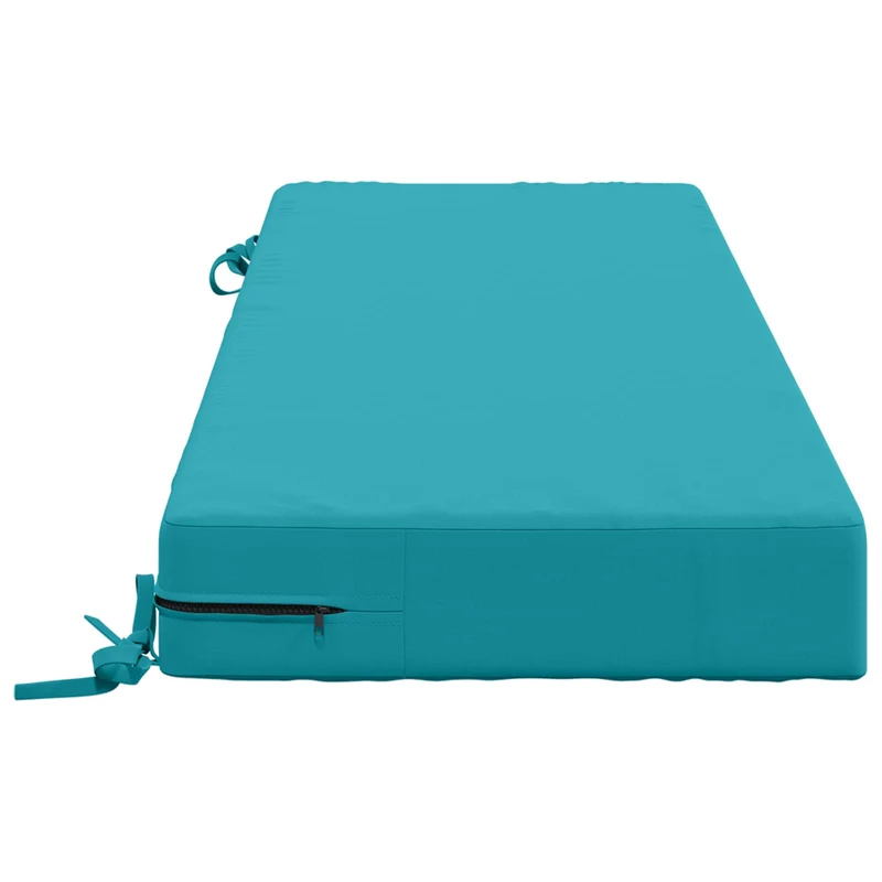 Back Cushion SOEST 100% Polyester Turquoise 120 x 40 x 10 cm