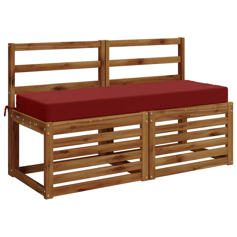Back Cushion SOEST 100% Polyester Wine Red 120 x 40 x 10 cm