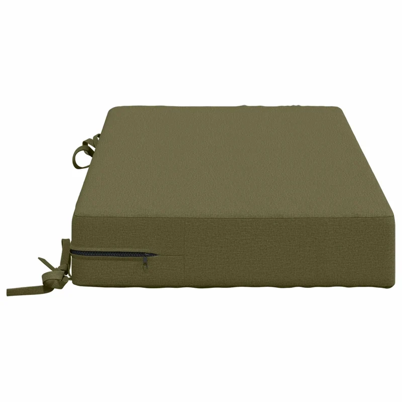 Back Cushion SOEST 100% Polyester Olive Green 70 x 40 x 10 cm