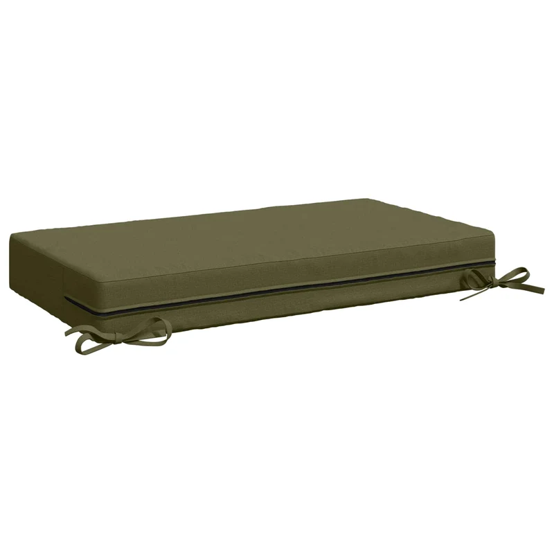 Back Cushion SOEST 100% Polyester Olive Green 70 x 40 x 10 cm