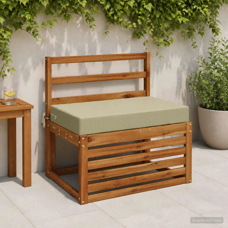 Back Cushion SOEST 100% Polyester Light Green 70 x 40 x 10 cm