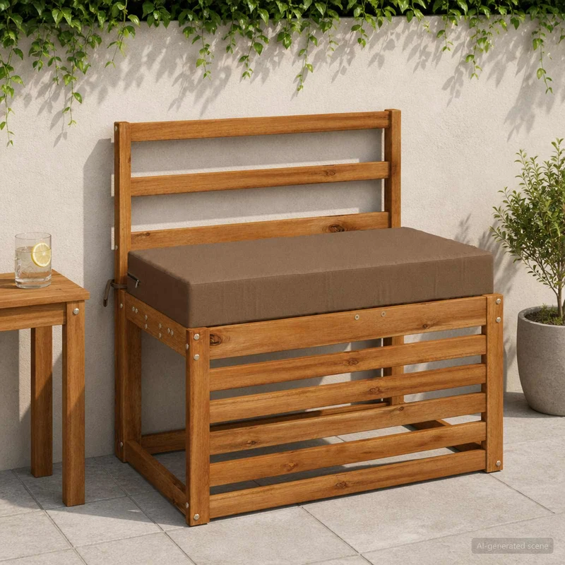 Back Cushion SOEST 100% Polyester Taupe 70 x 40 x 10 cm