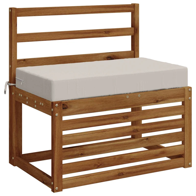 Back Cushion SOEST 100% Polyester White 70 x 40 x 10 cm