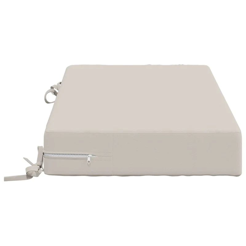 Back Cushion SOEST 100% Polyester White 70 x 40 x 10 cm