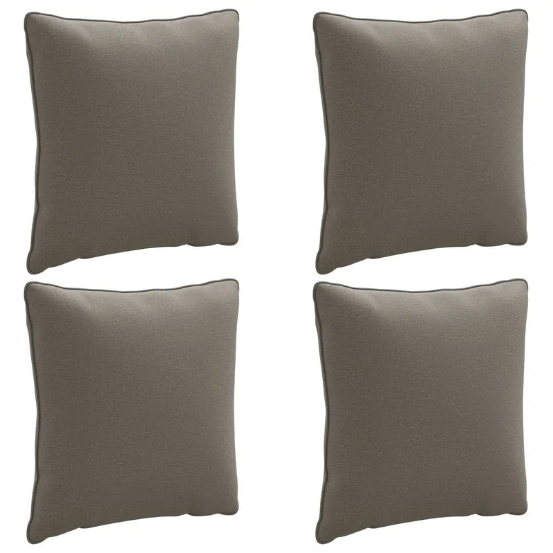 Back Cushion PUTTEN 4 pcs 100% Polyester Grey 40 x 40 x 15 cm