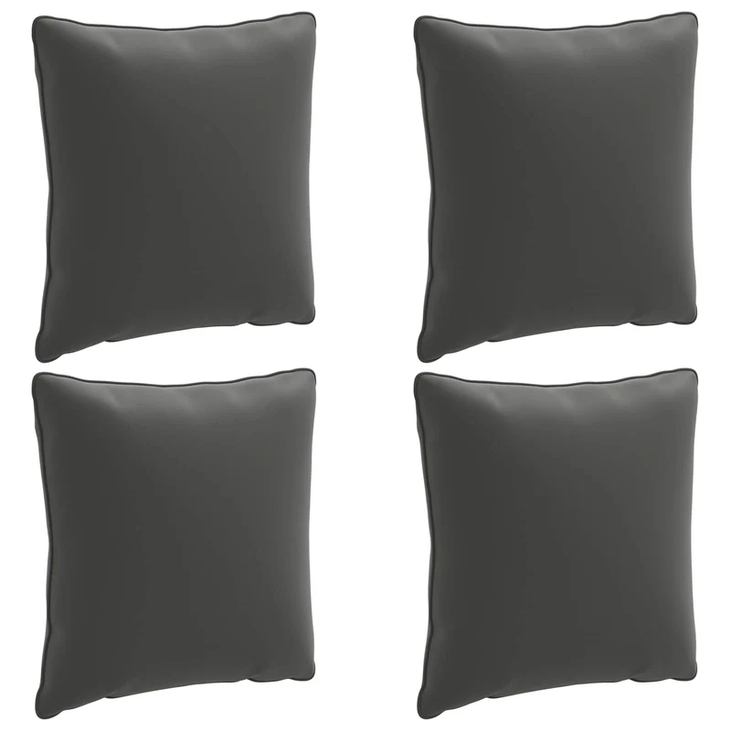 Back Cushion PUTTEN 4 pcs 100% Polyester Anthracite
