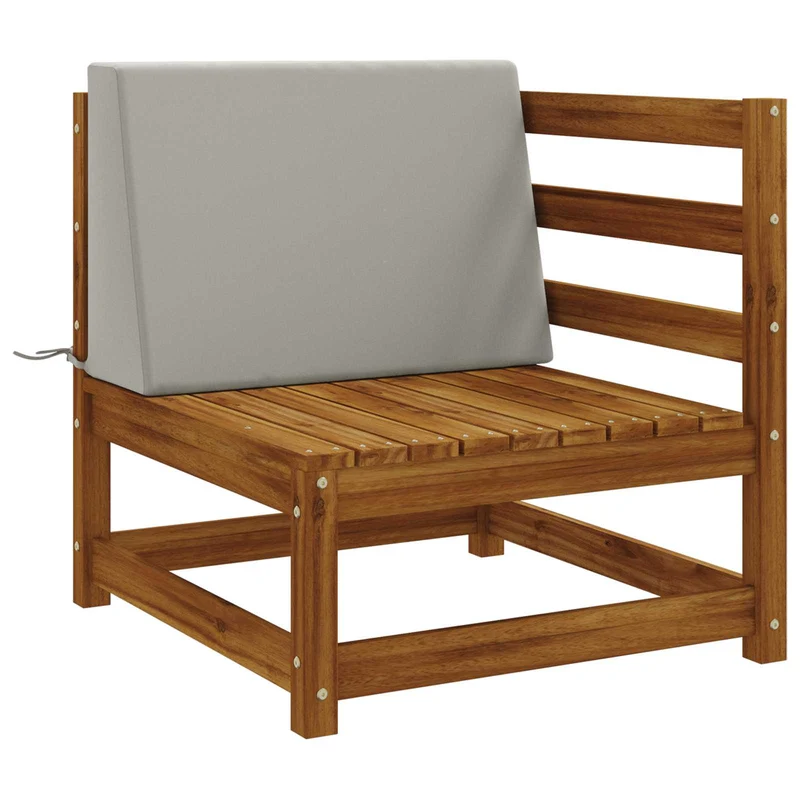 Back Cushion SOEST 100% Polyester Grey 60 x 20 x 40 cm