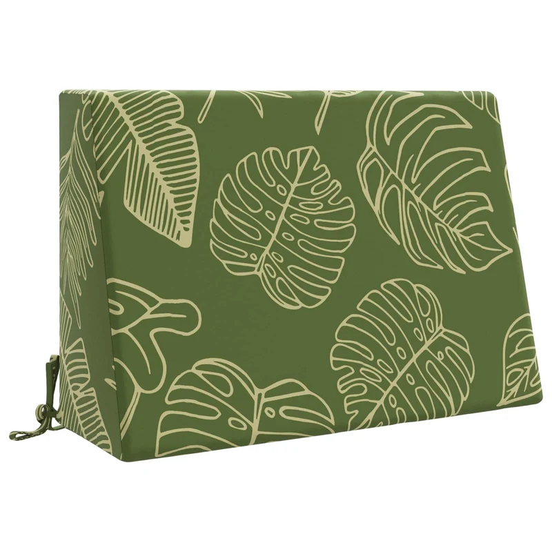 Back Cushion SOEST 100% Polyester Leaf design 60 x 20 x 40 cm
