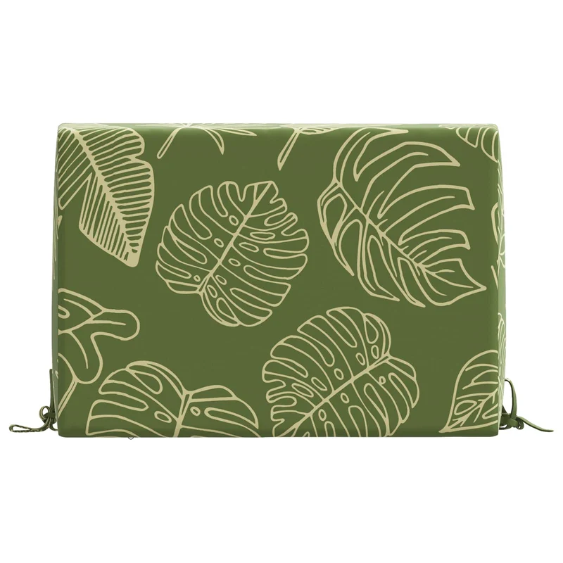 Back Cushion SOEST 100% Polyester Leaf design 60 x 20 x 40 cm