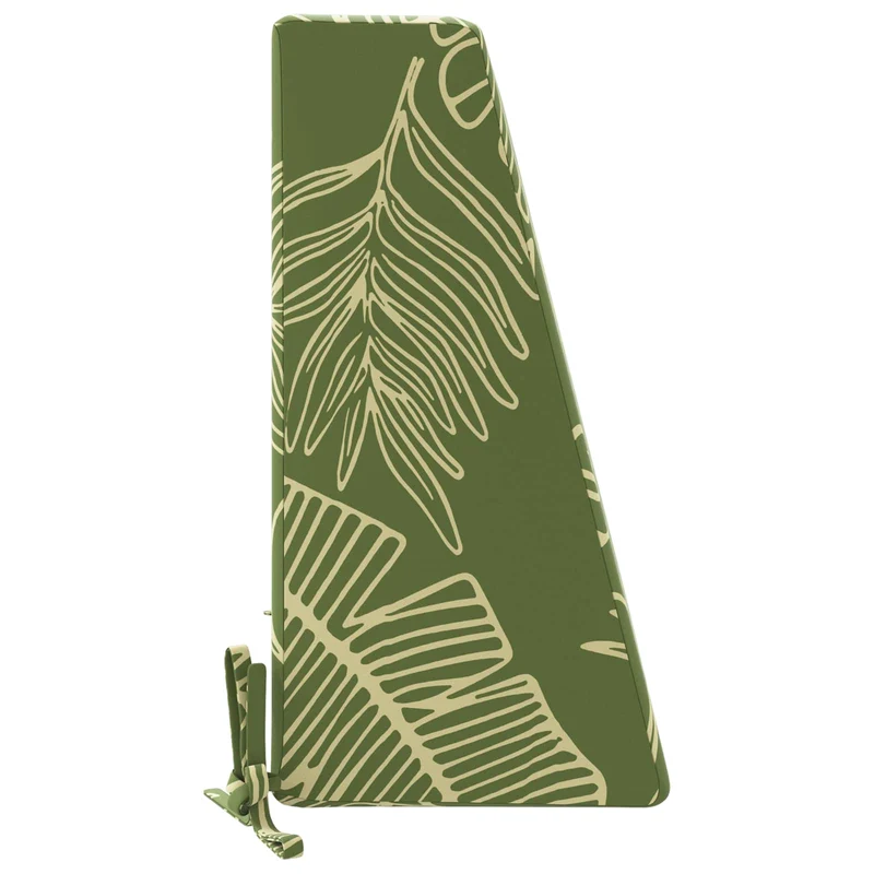 Back Cushion SOEST 100% Polyester Leaf design 60 x 20 x 40 cm