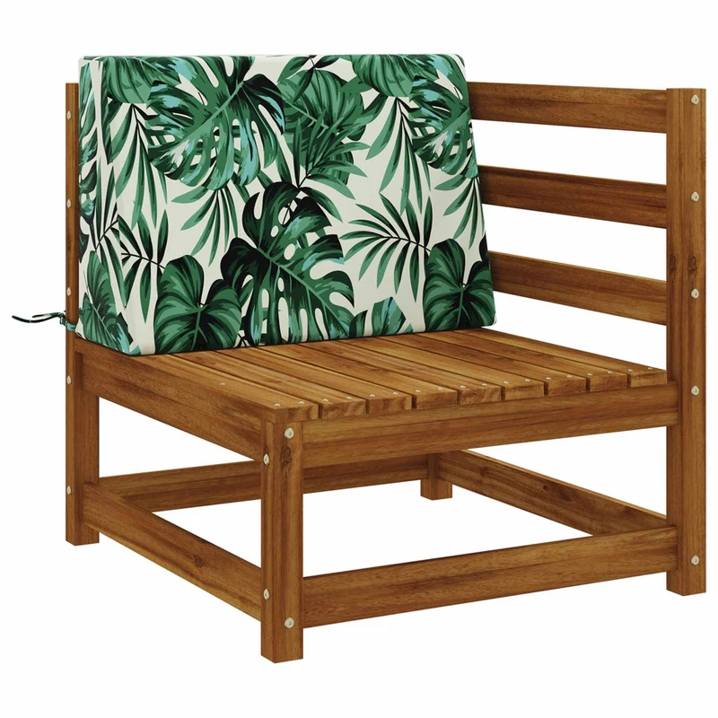 Back Cushion SOEST 100% Polyester Leaf pattern 60 x 20 x 40 cm