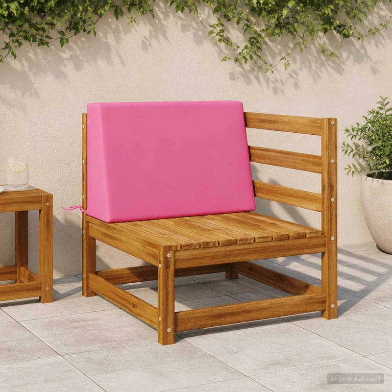 Back Cushion SOEST 100% Polyester Pink 60 x 20 x 40 cm