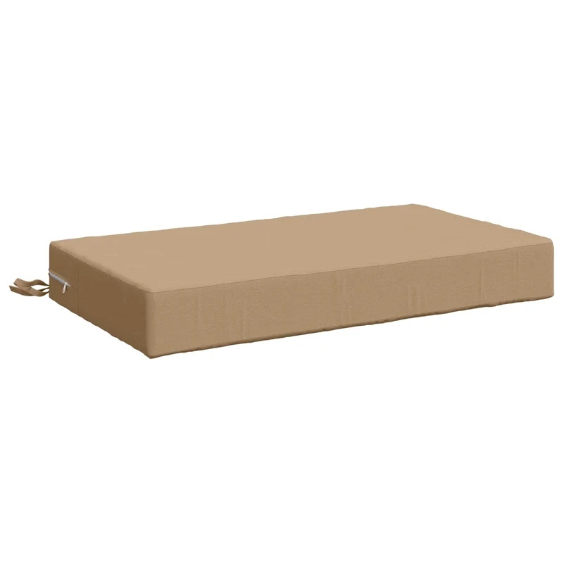 Back Cushion SOEST 100% Polyester Sand 70 x 40 x 10 cm