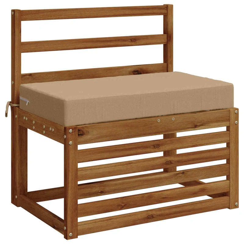 Back Cushion SOEST 100% Polyester Sand 70 x 40 x 10 cm