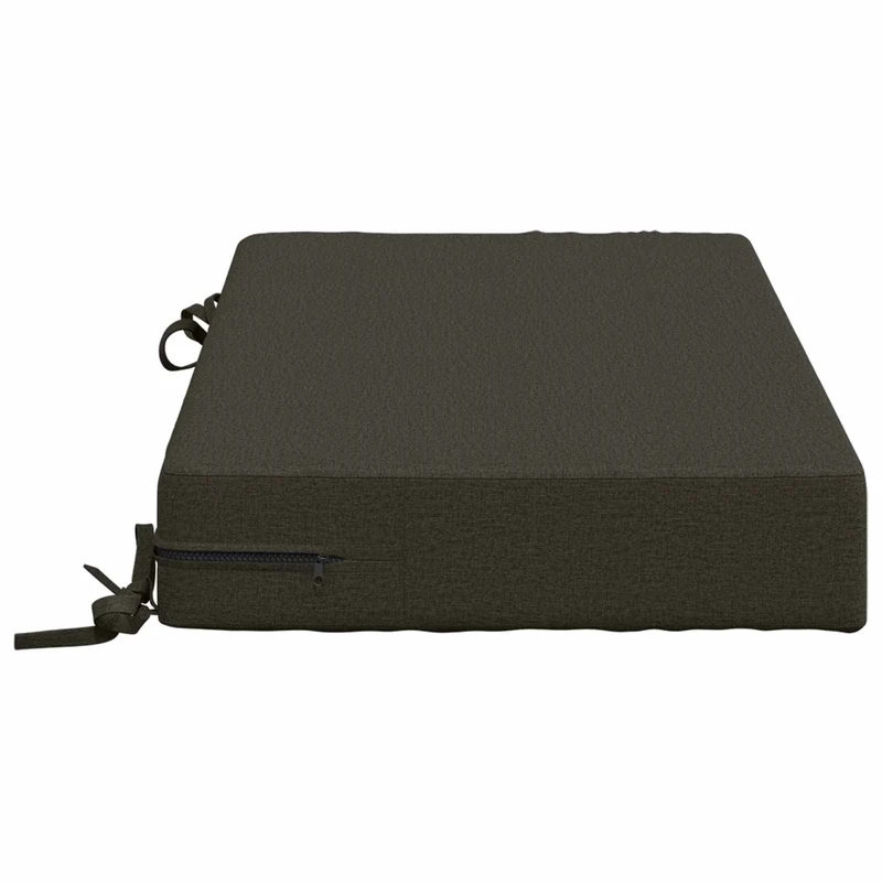Back Cushion SOEST 100% Polyester Anthracite 70 x 40 x 10 cm