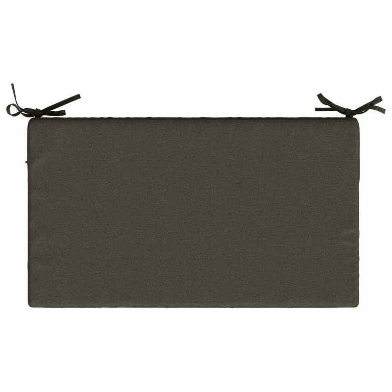 Back Cushion SOEST 100% Polyester Anthracite 70 x 40 x 10 cm