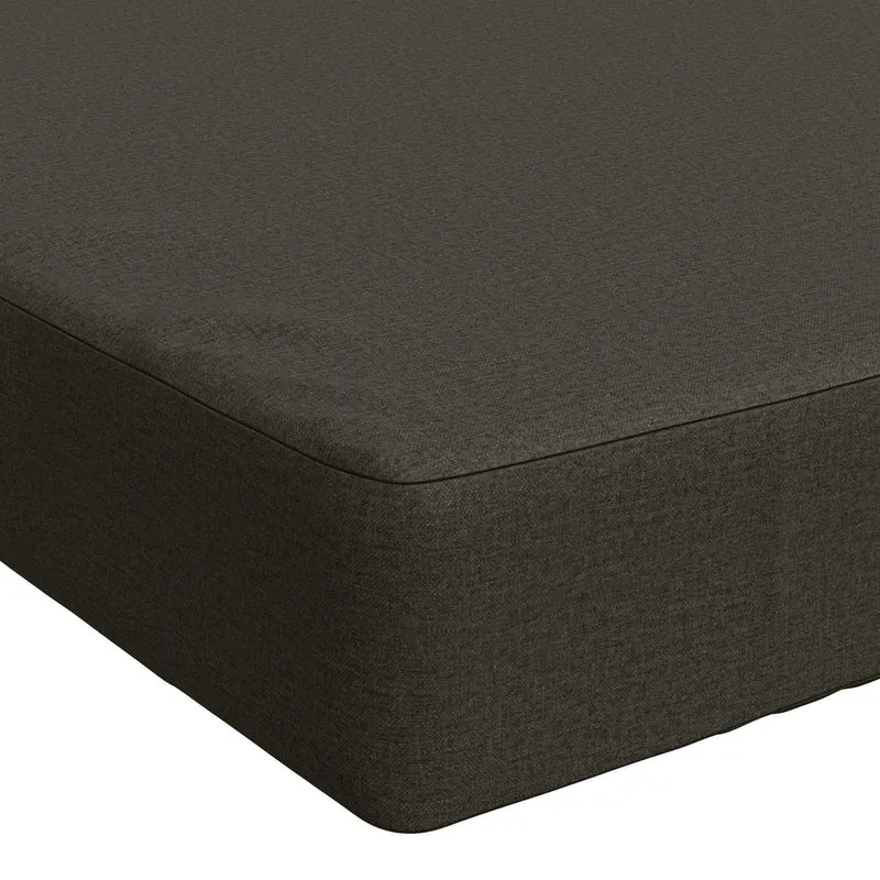 Back Cushion SOEST 100% Polyester Anthracite 70 x 40 x 10 cm