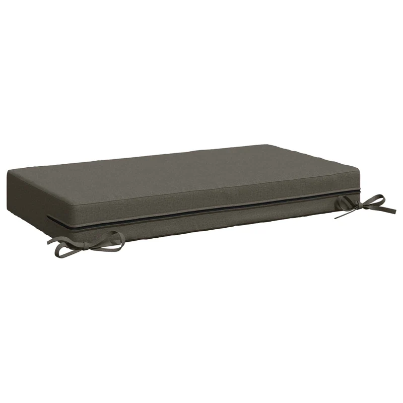 Back Cushion SOEST 100% Polyester Grey 70 x 40 x 10 cm