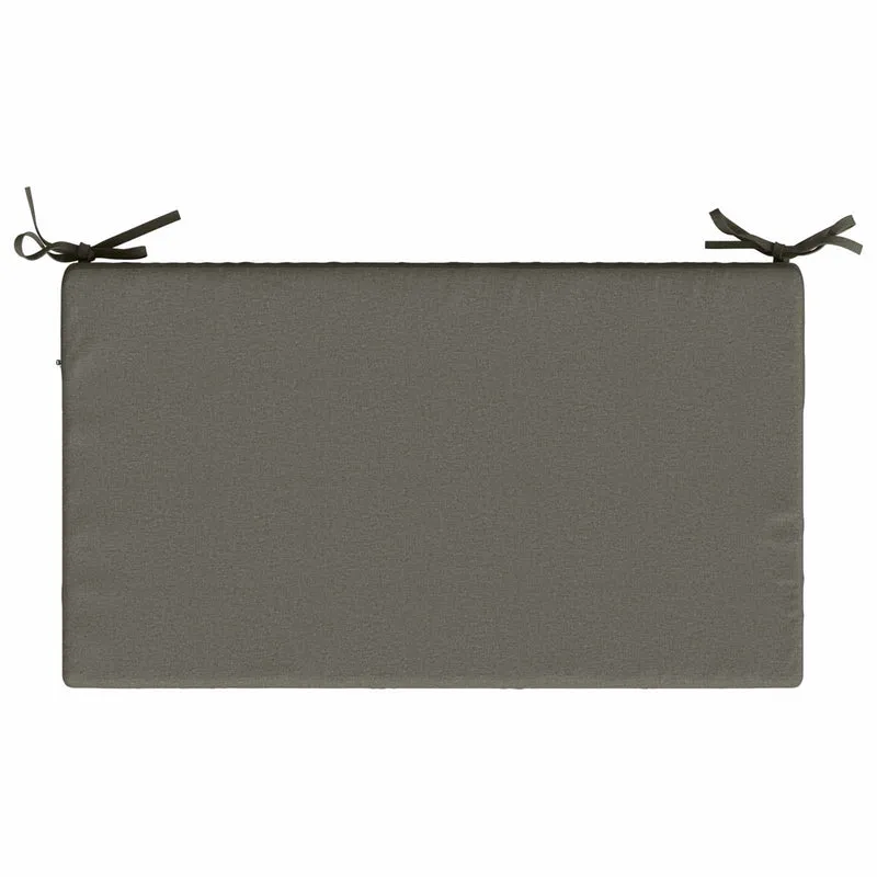 Back Cushion SOEST 100% Polyester Grey 70 x 40 x 10 cm