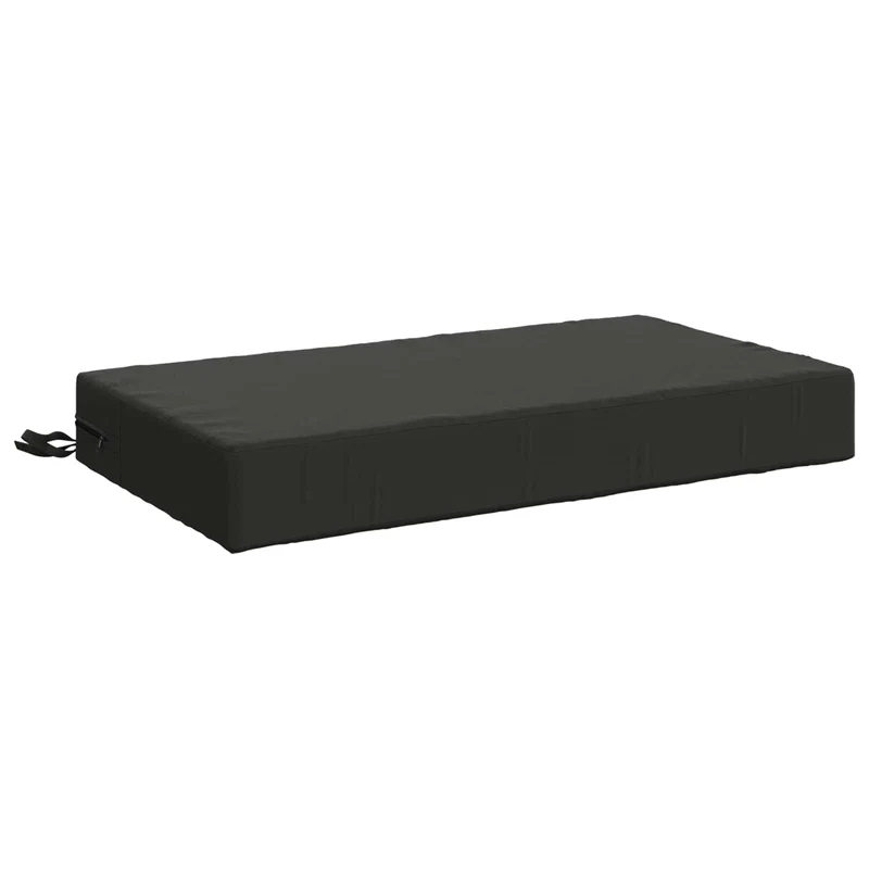 Back Cushion SOEST 100% Polyester Anthracite 70 x 40 x 10 cm