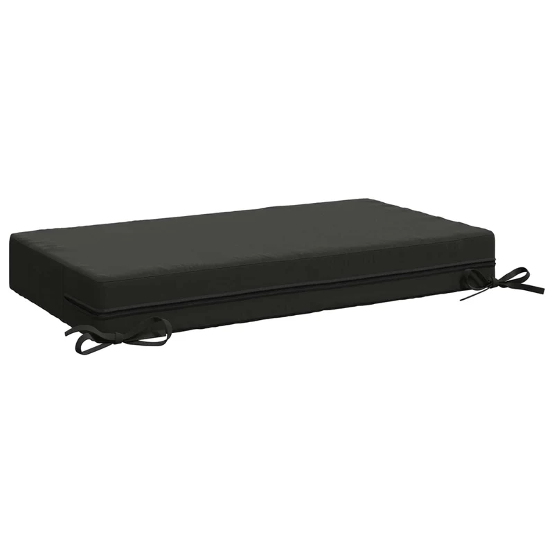 Back Cushion SOEST 100% Polyester Anthracite 70 x 40 x 10 cm