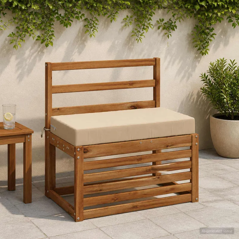 Back Cushion SOEST 100% Polyester Beige 70 x 40 x 10 cm