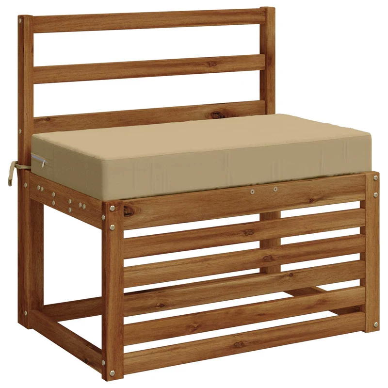 Back Cushion SOEST 100% Polyester Beige 70 x 40 x 10 cm