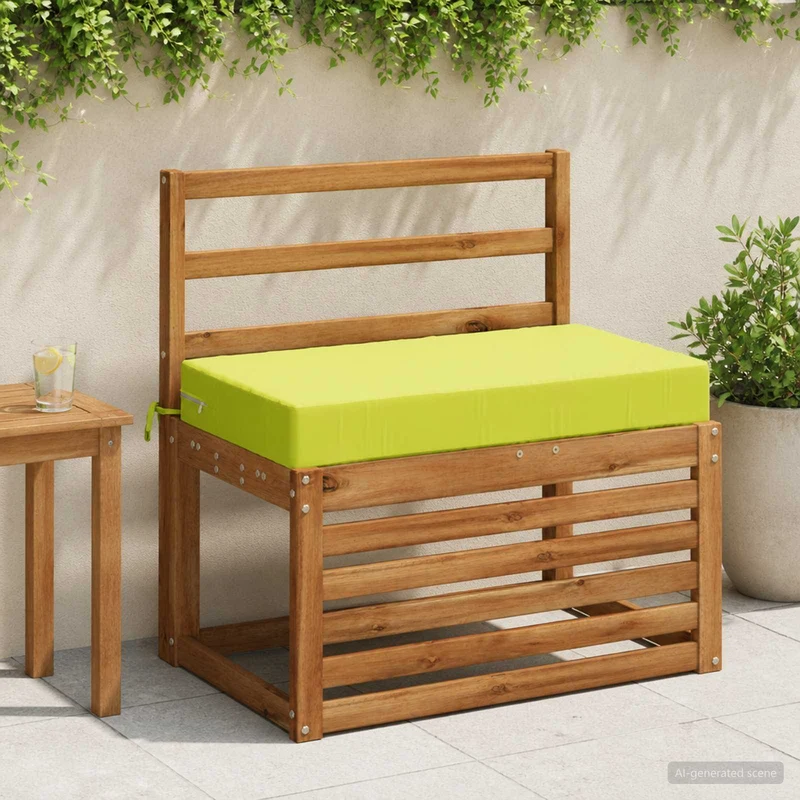 Back Cushion SOEST 100% Polyester Bright Green 70 x 40 x 10 cm