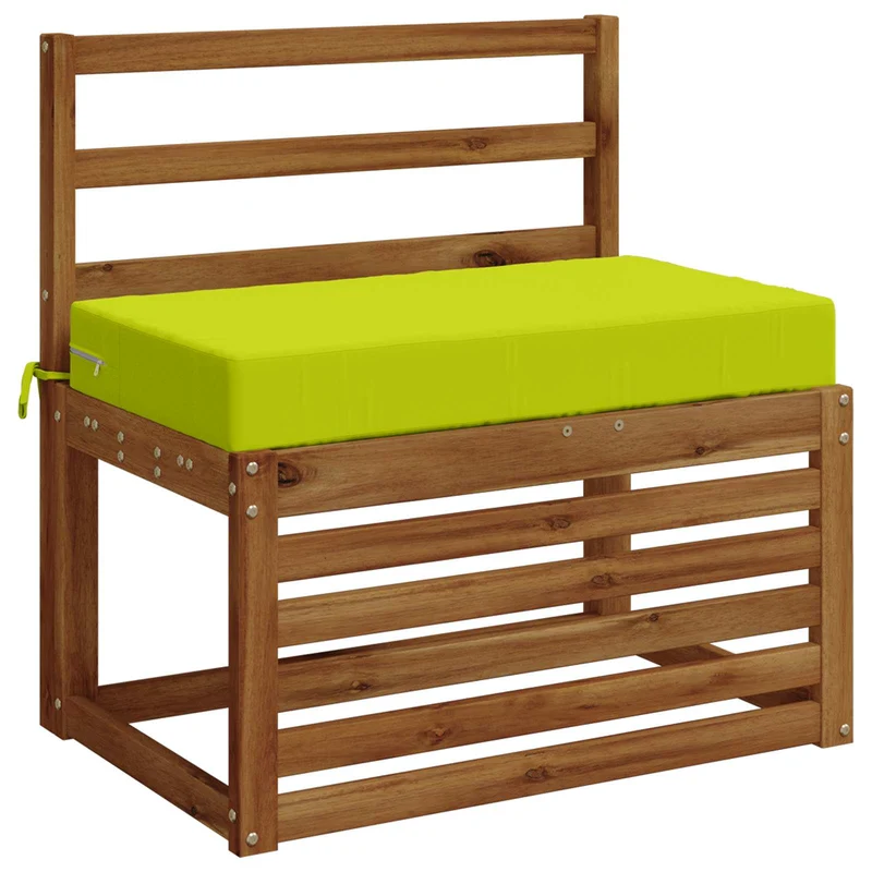 Back Cushion SOEST 100% Polyester Bright Green 70 x 40 x 10 cm