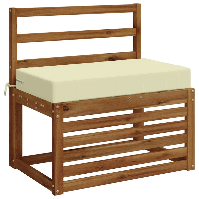 Back Cushion SOEST 100% Polyester Cream 70 x 40 x 10 cm